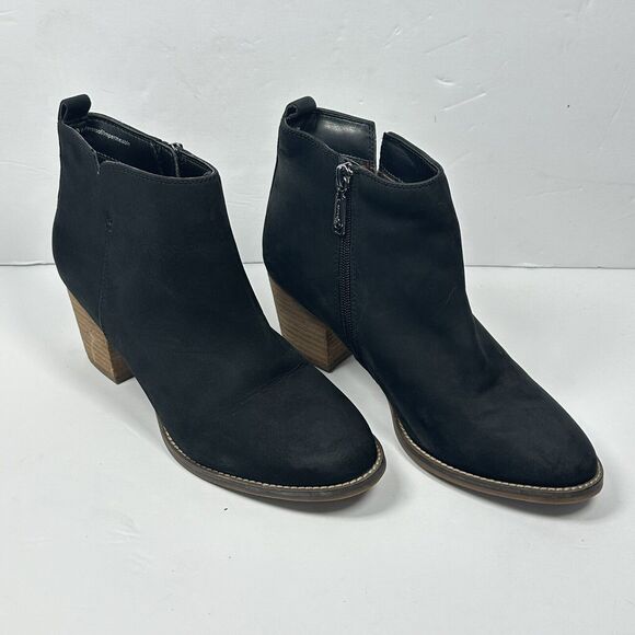 Blondo Norma Nubuck Waterproof Black Suede Ankle Boots 9M NEW‎ Side Zip - Picture 2 of 11